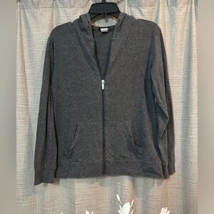 Light gray zip-up
